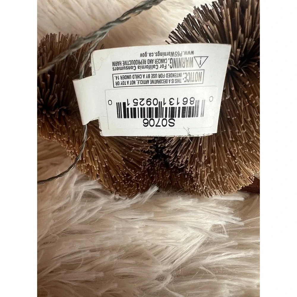 Kurt Adler Buri Fiber Woodland Ornaments Christmas Raccoon Chipmunk Rustic
